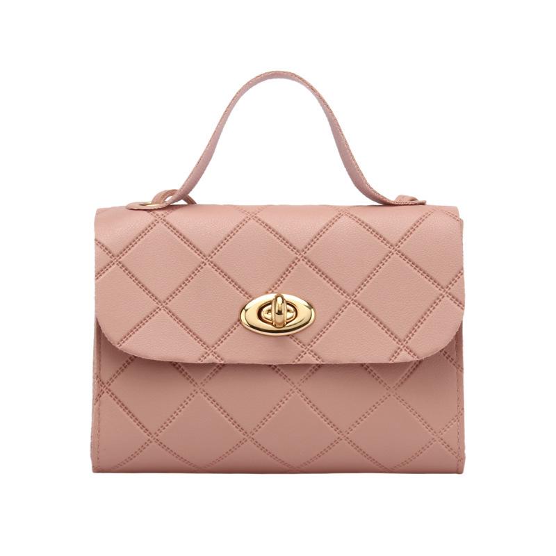 2026 Korean Diamond Striped Small Square Women s Handbag рожевий
2026 Korean Diamond Striped Small Square Women s Handbag рожевий
