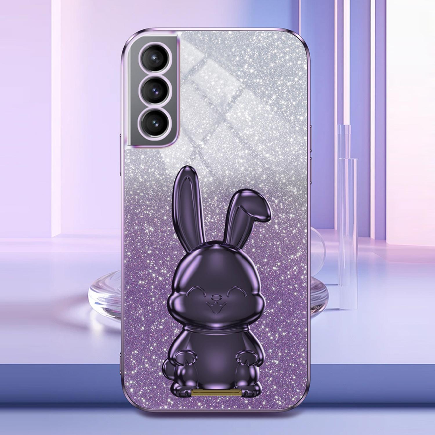 For Samsung Galaxy S21 FE 5G Cell Phone Case Glitter Cartoon Rabbit Cover with Kickstand Black
For Samsung Galaxy S21 FE 5G Cell Phone Case Glitter Cartoon Rabbit Cover with Kickstand Black