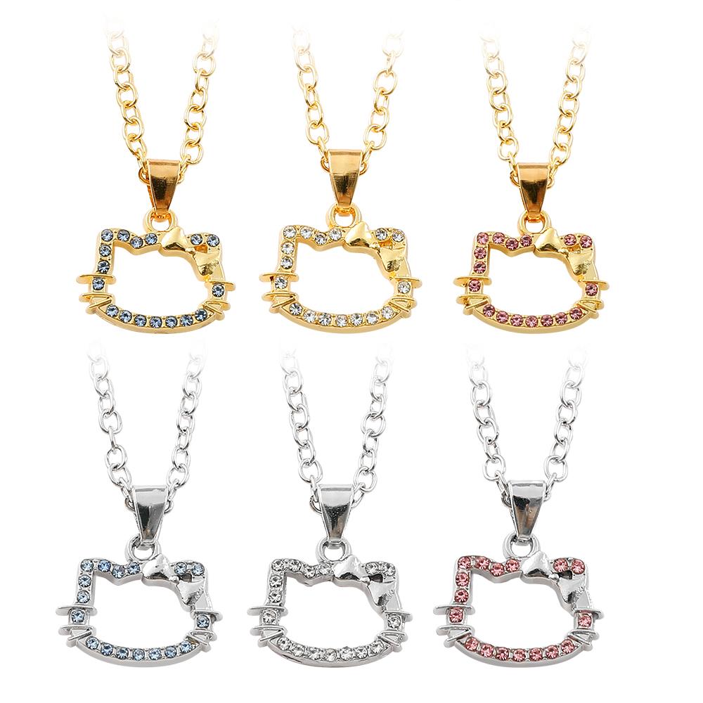 6pcs Anime Hello Kitty Pendant Necklaces Set Cute Cat Bow Design Fashion Jewelry for Women Men Gift Ideas
6pcs Anime Hello Kitty Pendant Necklaces Set Cute Cat Bow Design Fashion Jewelry for Women Men Gift Ideas