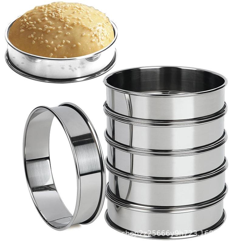 1/6pcs Stainless Steel Double Rolled Baking Circle Tart Ring Fruit Pie Cake Cookie Molds 10cm 8cm for Kitchen Biscuit Pastry
1/6pcs Stainless Steel Double Rolled Baking Circle Tart Ring Fruit Pie Cake Cookie Molds 10cm 8cm for Kitchen Biscuit Pastry
