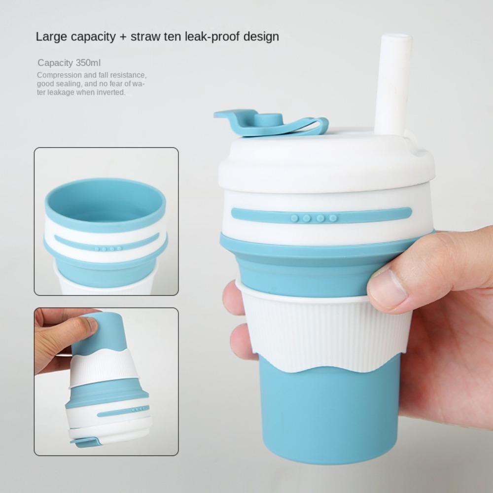 with Straw Silicone Folding Water Cup Reusable Collapsible Cup Sports Kettle Travel Hiking зелений
with Straw Silicone Folding Water Cup Reusable Collapsible Cup Sports Kettle Travel Hiking зелений