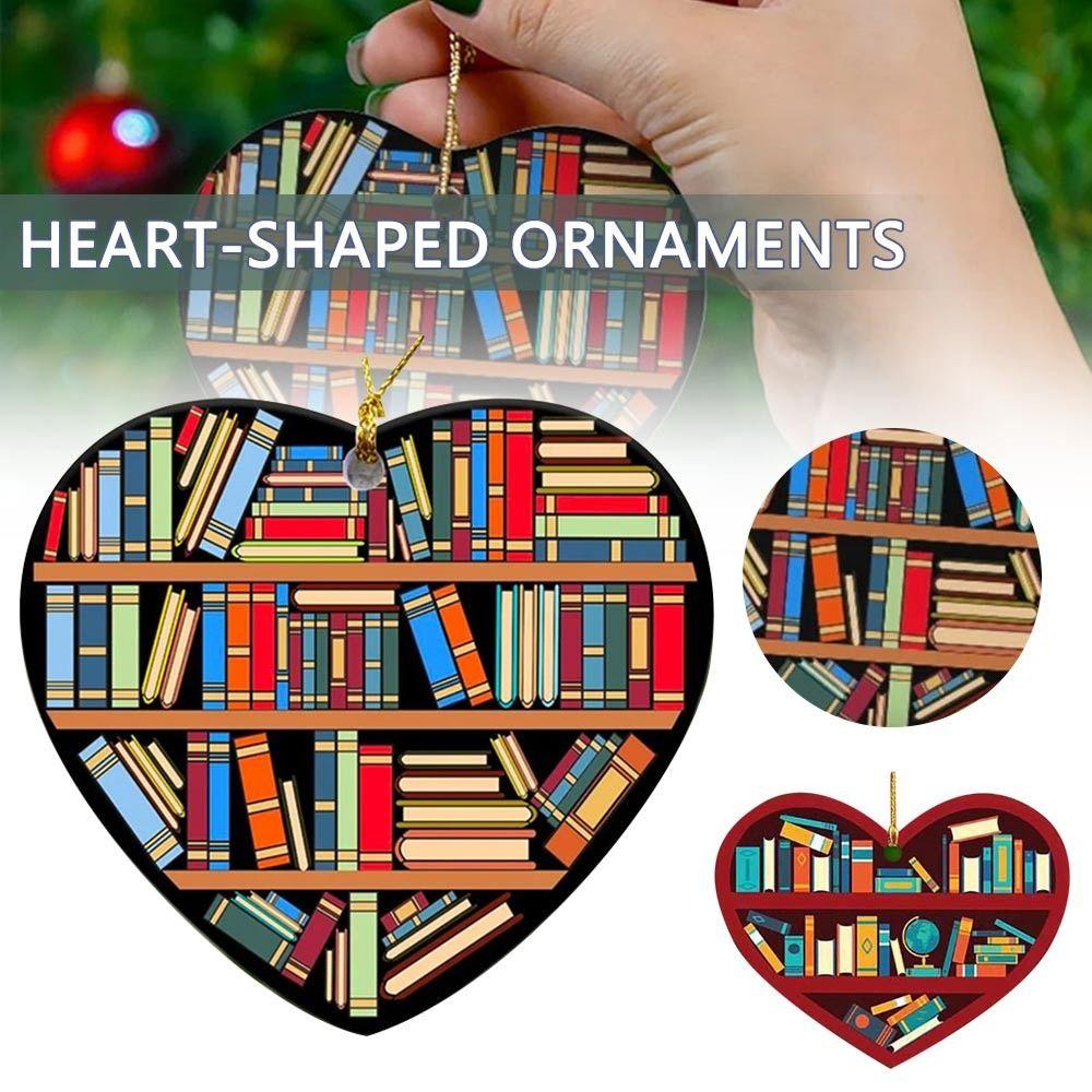 Christmas Pendant Christmas Tree Decor Bookshelf Pendant Ornament Book Lovers Heart Ornaments
Christmas Pendant Christmas Tree Decor Bookshelf Pendant Ornament Book Lovers Heart Ornaments