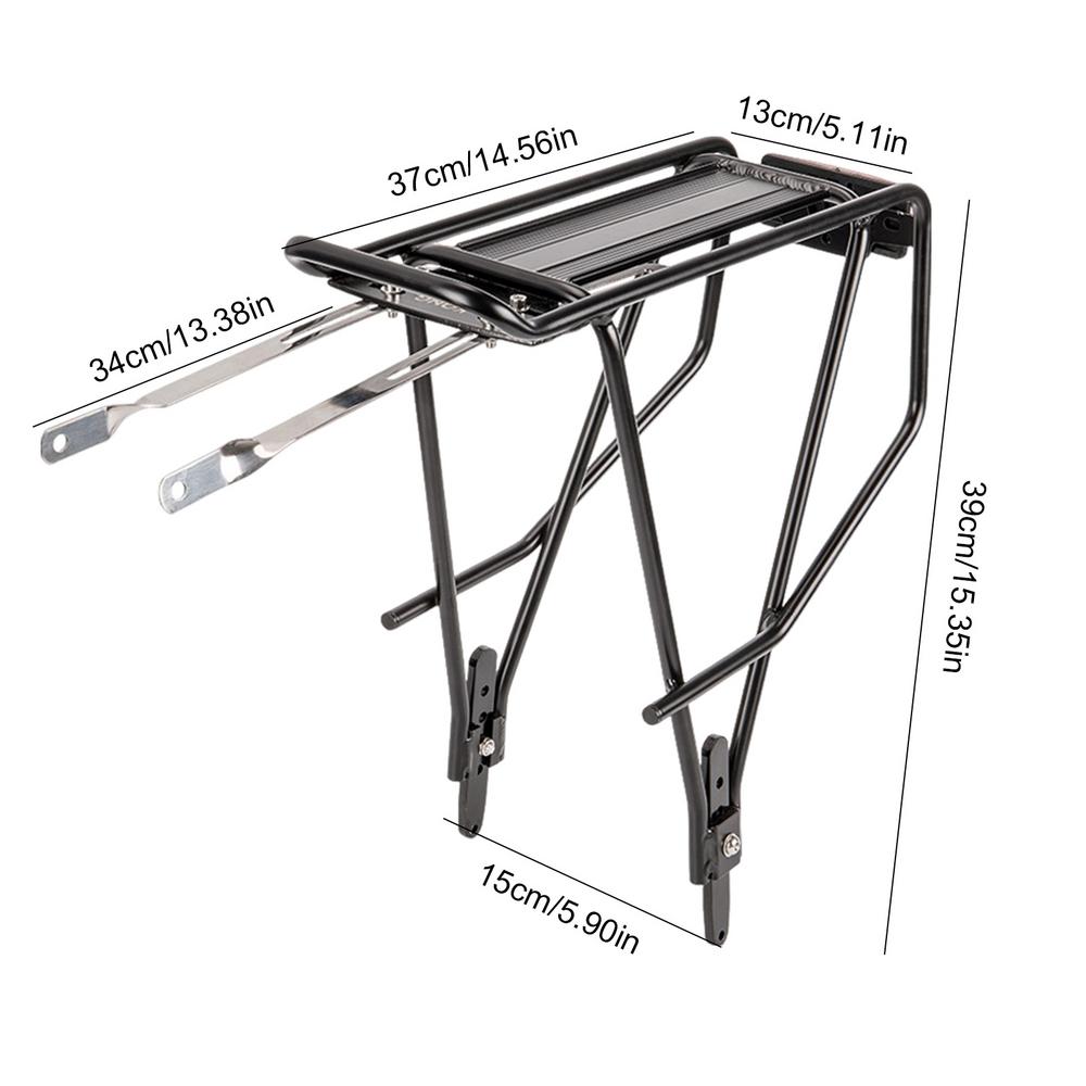 Cycle Rear Rack Cycle Aluminum Alloy Rear Rack Black Cycle Luggage Carriers Wear-Resistant Cycle Back Rack for Travel Daily Life
Cycle Rear Rack Cycle Aluminum Alloy Rear Rack Black Cycle Luggage Carriers Wear-Resistant Cycle Back Rack for Travel Daily Life