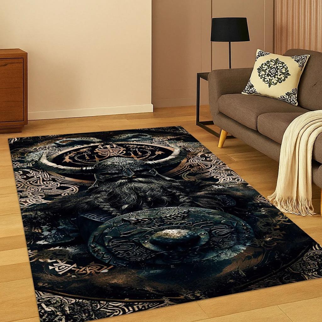 Odin Viking Symbol Carpet Valknut Nordic Valhalla Printed Rug for Living Room Bedroom Home Decor Area Rug Anti-slip Floor Mat 40x60CM
Odin Viking Symbol Carpet Valknut Nordic Valhalla Printed Rug for Living Room Bedroom Home Decor Area Rug Anti-slip Floor Mat 40x60CM
