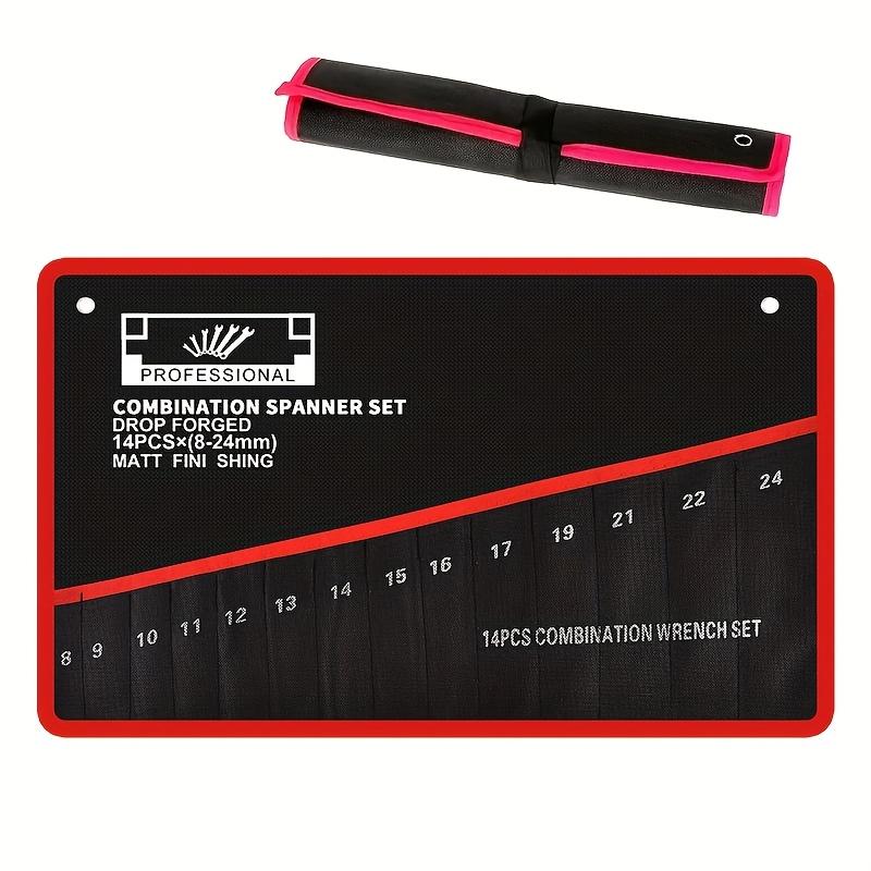 14-Pocket Double-Ended Wrench Storage Bag – Durable, for Garage/Industrial Use, Sturdy Toolbox Addition
14-Pocket Double-Ended Wrench Storage Bag – Durable, for Garage/Industrial Use, Sturdy Toolbox Addition