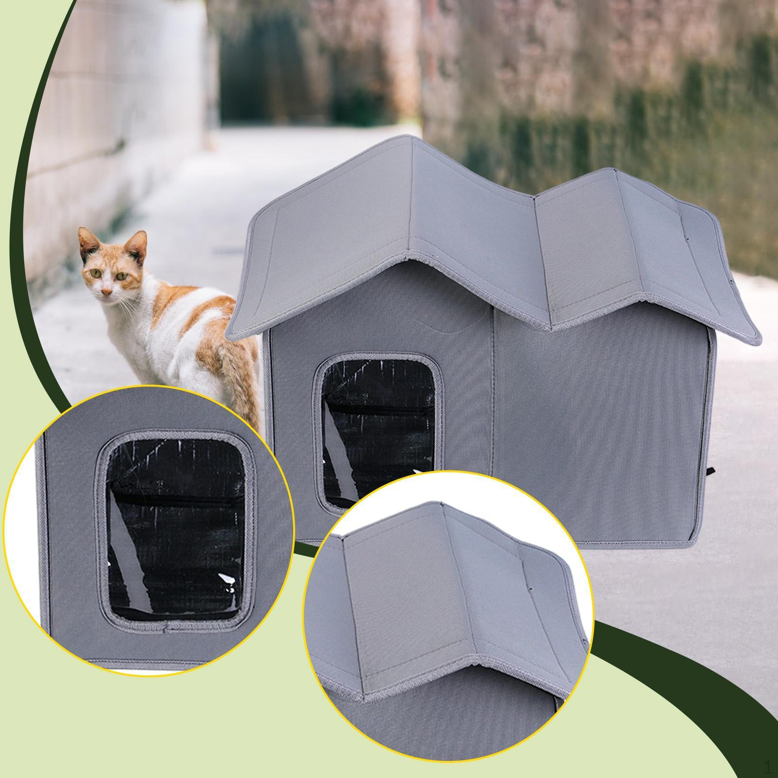 Outdoor Cat House Cats Shelter for Kitten Puppy Folding Waterproof Dog Kennel сірий колір
Outdoor Cat House Cats Shelter for Kitten Puppy Folding Waterproof Dog Kennel сірий колір