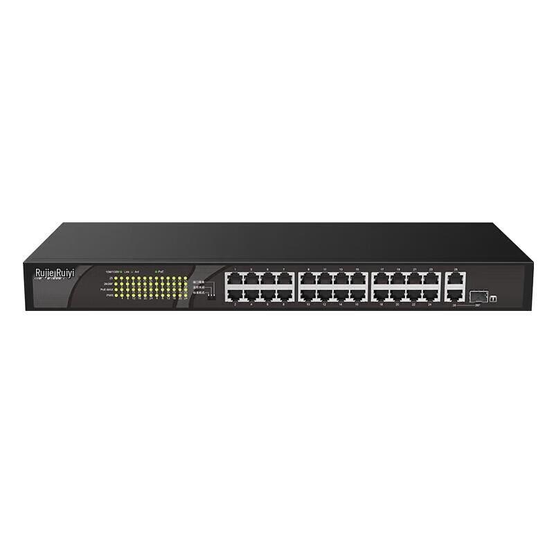 Ruijie RG-ES126S-P V2 24-Port Unmanaged PoE Switch
Ruijie RG-ES126S-P V2 24-Port Unmanaged PoE Switch
