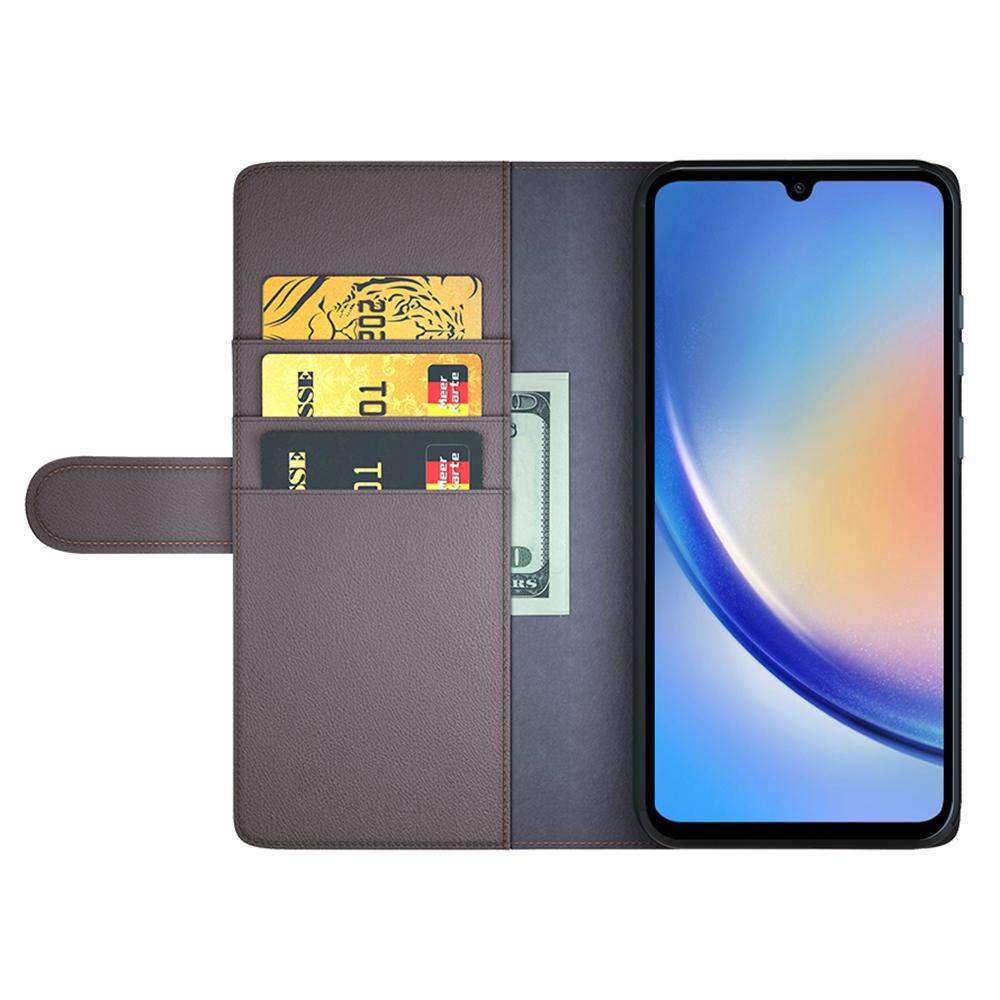 For Samsung Galaxy A35 5G Case Genuine Split Leather Phone Cover with Wallet Stand Brown
For Samsung Galaxy A35 5G Case Genuine Split Leather Phone Cover with Wallet Stand Brown