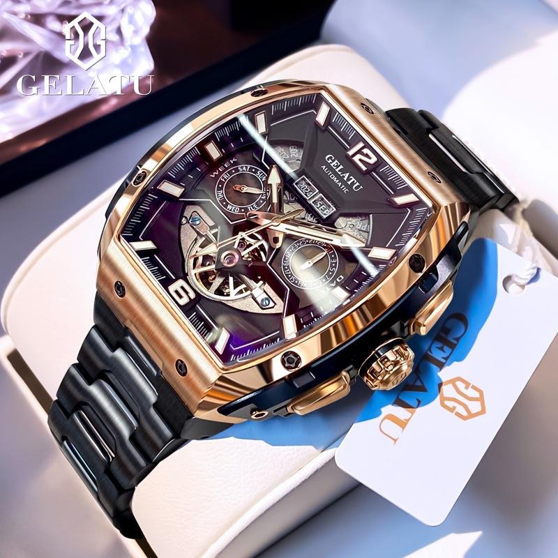 Gratu brand watch barrel type waterproof business automatic mechanical watch full hollow dial men s watch men s
Gratu brand watch barrel type waterproof business automatic mechanical watch full hollow dial men s watch men s