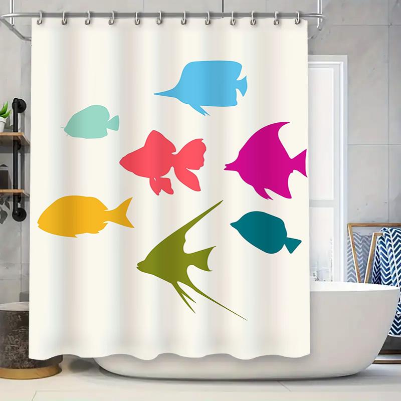Modern Fish Bath Shower Curtain Set White Background With Colorful Design For Bathroom Decorations 180X245Cm #A6379 W60H190(CM)-1 Pcs
Modern Fish Bath Shower Curtain Set White Background With Colorful Design For Bathroom Decorations 180X245Cm #A6379 W60H190(CM)-1 Pcs