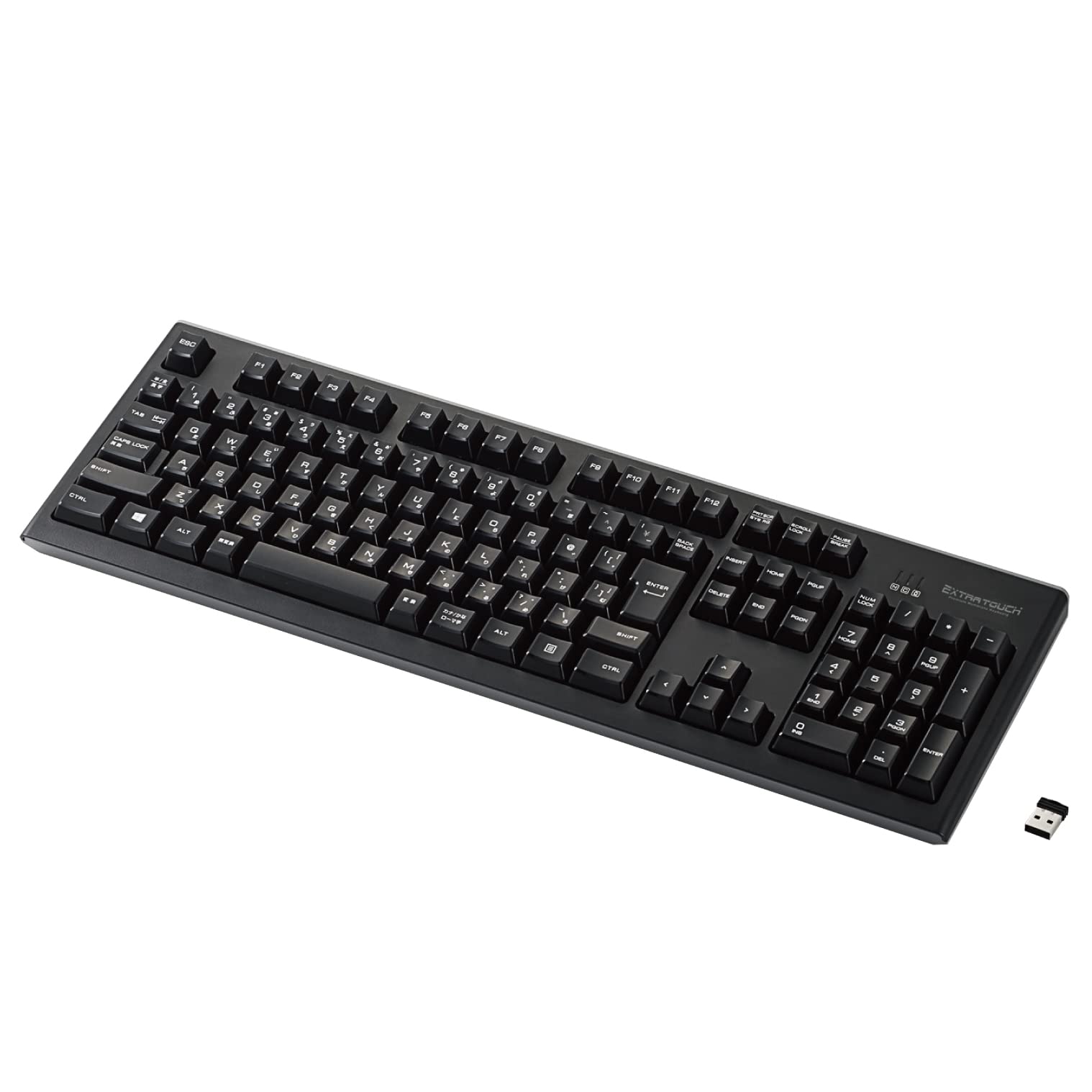 Elecom Бездротова клавіатура Premium Membrane Full Keyboard 10 Million Times Durable Black (Приймач в комплекті) TK-FDM088TBK чорний
Elecom Бездротова клавіатура Premium Membrane Full Keyboard 10 Million Times Durable Black (Приймач в комплекті) TK-FDM088TBK чорний