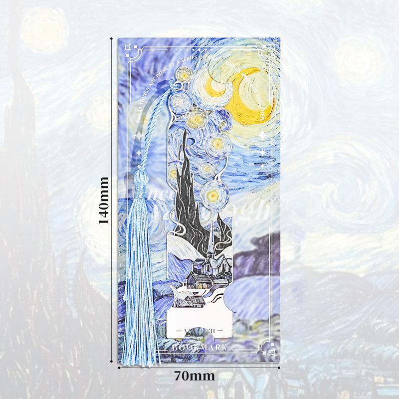 Oil Painting Holes High-Quality Bookmark Metal Luxury Exquisite Bookmark Student Gift Teacher Cultural Creative Gift Souvenir
Oil Painting Holes High-Quality Bookmark Metal Luxury Exquisite Bookmark Student Gift Teacher Cultural Creative Gift Souvenir