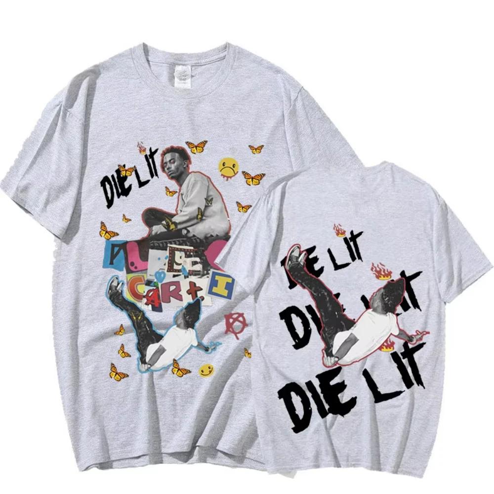 Rapper Playboi Carti T-shirt Graphic Music Album Die Lit Short Sleeve T-shirts Aesthetic Hip Hop Oversized T Shirts Streetwear 4XL
Rapper Playboi Carti T-shirt Graphic Music Album Die Lit Short Sleeve T-shirts Aesthetic Hip Hop Oversized T Shirts Streetwear 4XL