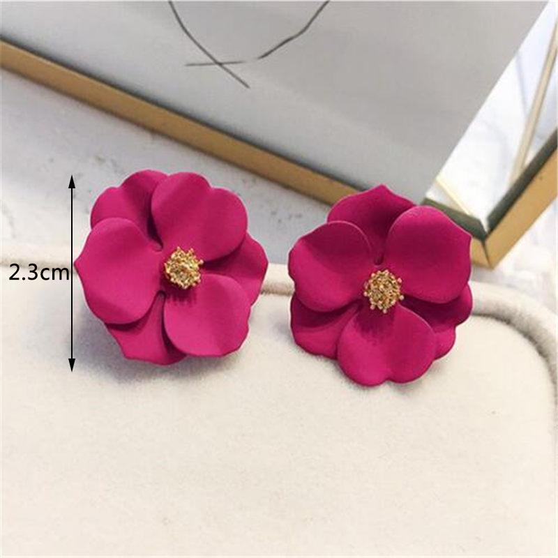 Rose Red Flower Dangle Earrings Big Statement Women Drop Earrings Fashion Zircon aretes de mujer modernos kolczyki damskie
Rose Red Flower Dangle Earrings Big Statement Women Drop Earrings Fashion Zircon aretes de mujer modernos kolczyki damskie