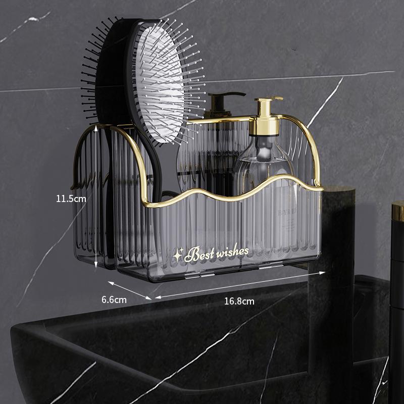 Полка для ванной комнаты, креативная полка для хранения туалетных принадлежностей, подставка для косметики без перфоратора, пластиковые органайзеры для косметики, аксессуары для ванной комнаты
Полка для ванной комнаты, креативная полка для хранения туалетных принадлежностей, подставка для косметики без перфоратора, пластиковые органайзеры для косметики, аксессуары для ванной комнаты