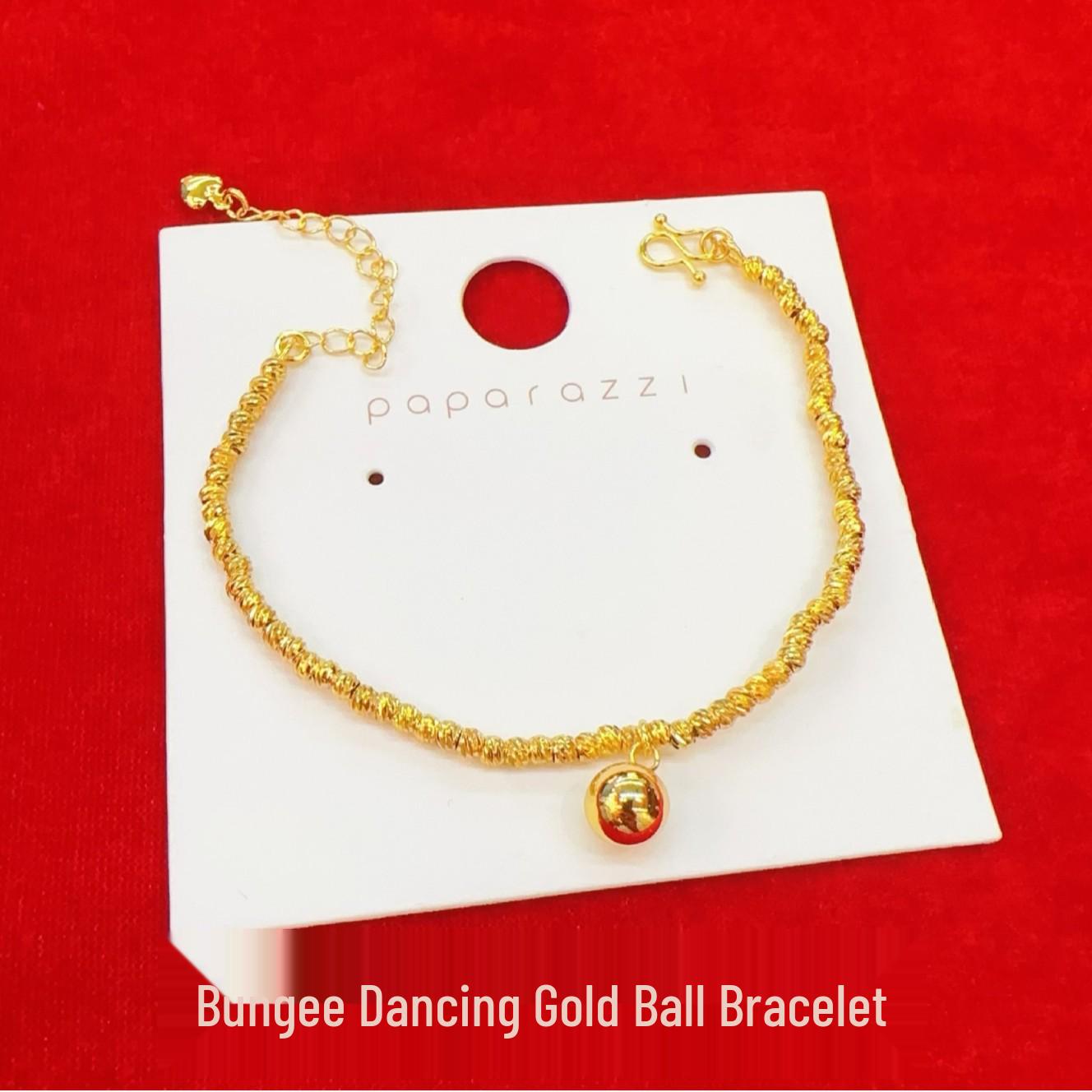 Golden Flash Disco Jingle Bell Gold Flake Bracelet for Women - 2025 Lucky Charm Jewelry.
Golden Flash Disco Jingle Bell Gold Flake Bracelet for Women - 2025 Lucky Charm Jewelry.