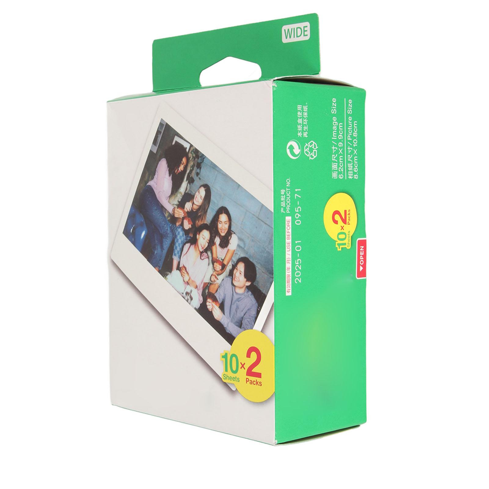20 аркушів миттєвої плівки для Fujifilm Wide Instant Color Film для Fuji Instax Wide 300 200 210 100
20 аркушів миттєвої плівки для Fujifilm Wide Instant Color Film для Fuji Instax Wide 300 200 210 100