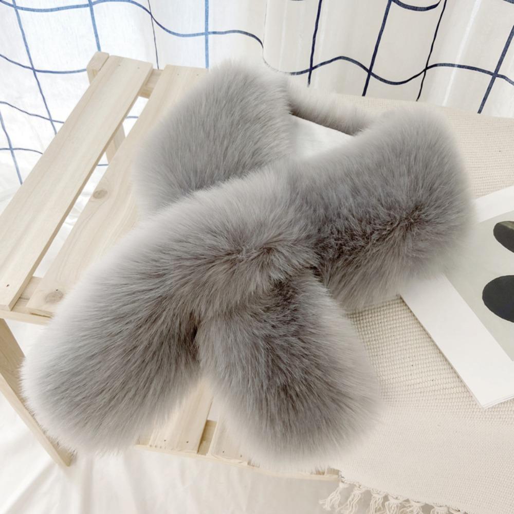 Cozy Versatile Faux Fur Scarf Warm Soft Neck Warmers Solid Color Fluffy Faux Fox Rabbit Fur Collar Scarf For Women сірий
Cozy Versatile Faux Fur Scarf Warm Soft Neck Warmers Solid Color Fluffy Faux Fox Rabbit Fur Collar Scarf For Women сірий