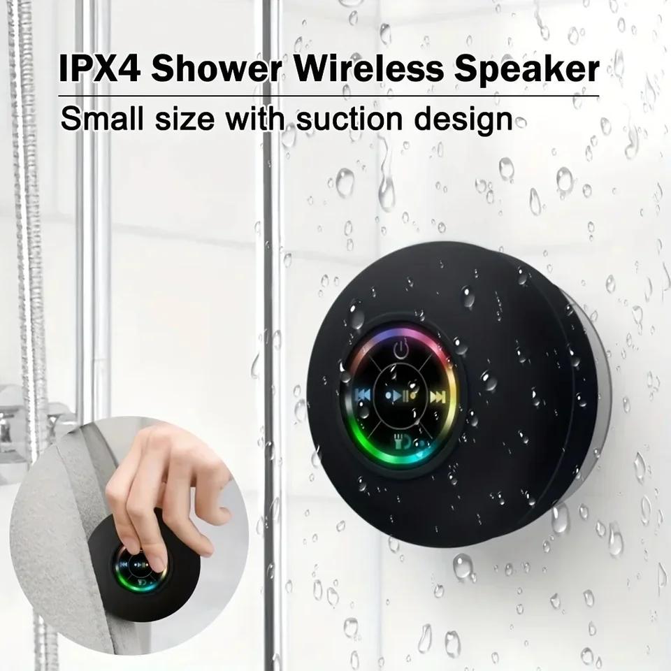 1 шт. Мини Bluetooth-динамик для душа, сабвуфер, водонепроницаемый, громкая связь, громкий динамик с присоской, микрофон для ванной, бассейна, пляжа, автомобиля, телефона чёрный
1 шт. Мини Bluetooth-динамик для душа, сабвуфер, водонепроницаемый, громкая связь, громкий динамик с присоской, микрофон для ванной, бассейна, пляжа, автомобиля, телефона чёрный