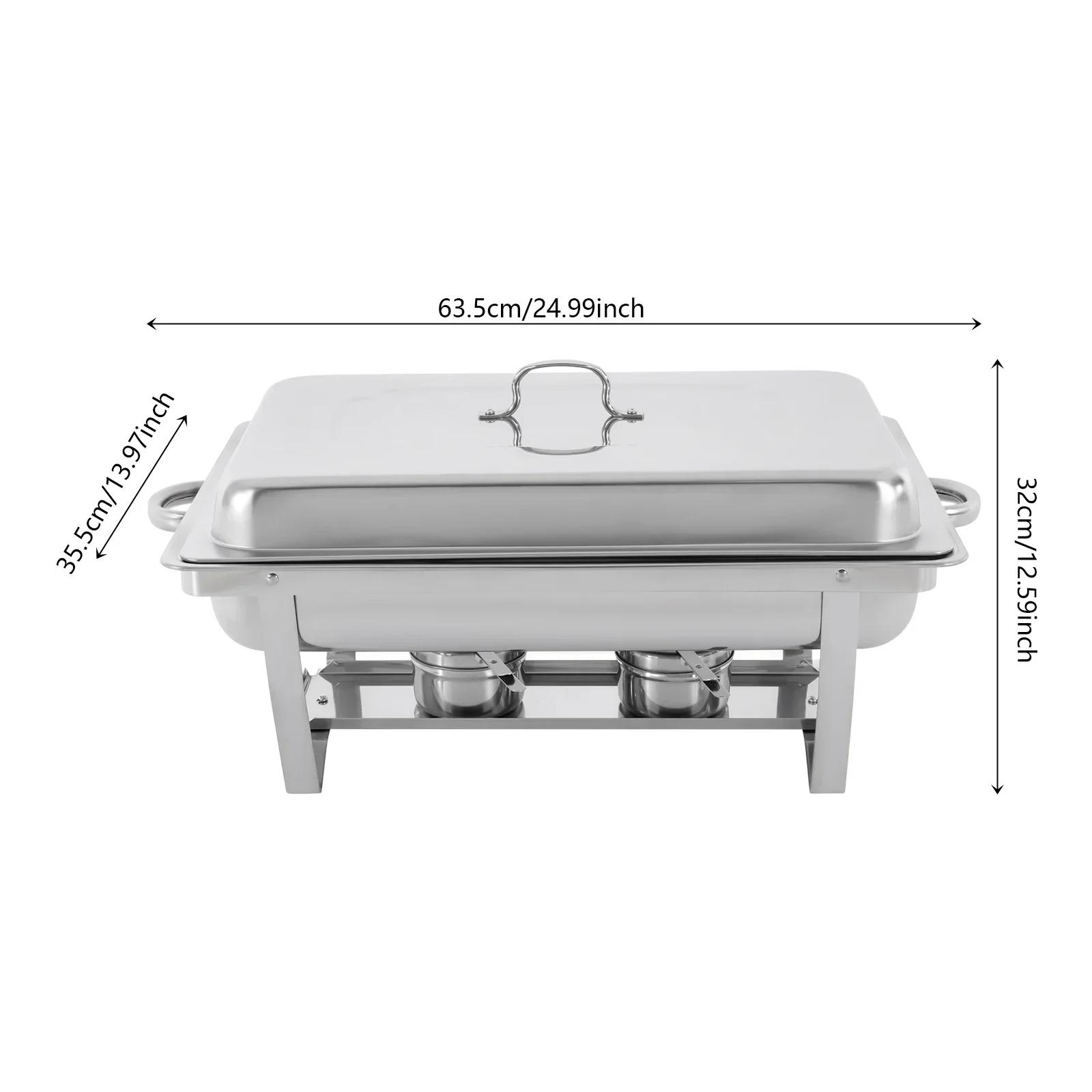 3 Grid 9L Stainless Steel Chafing Dish Food Warmer with Lid Warming Container Set Chafing Dishes, for Catering, Buffet and Party серебряный
3 Grid 9L Stainless Steel Chafing Dish Food Warmer with Lid Warming Container Set Chafing Dishes, for Catering, Buffet and Party серебряный