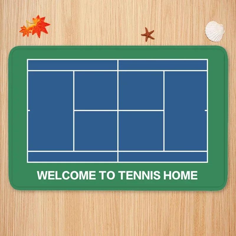 Non-slip tennis court door mat carpet bathroom kitchen balcony living porch bed home decoration 40X60CM
Non-slip tennis court door mat carpet bathroom kitchen balcony living porch bed home decoration 40X60CM