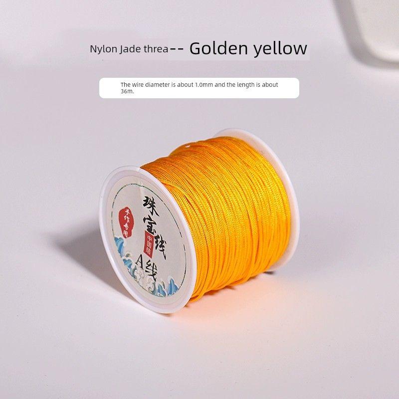 Новое поступление Бутик №. 72 Нейлоновая Цветная Нефритовая Нить Ручной Работы Плетеный Ручной Веревочный Браслет Сделай Сам Синъюэ Рудракша Бодхи Четки 1.0mm golden yellow
Новое поступление Бутик №. 72 Нейлоновая Цветная Нефритовая Нить Ручной Работы Плетеный Ручной Веревочный Браслет Сделай Сам Синъюэ Рудракша Бодхи Четки 1.0mm golden yellow