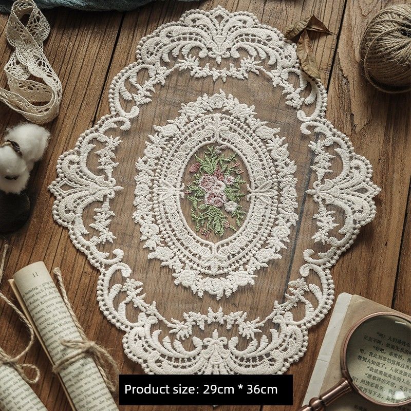 Fabric Cut Out Dustproof Vintage Ornament Handmade Crochet Lace Tablecloth Fixed size
Fabric Cut Out Dustproof Vintage Ornament Handmade Crochet Lace Tablecloth Fixed size