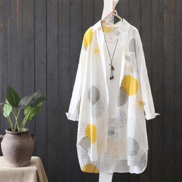 Women s Printed Chiffon Long Shirt Sunscreen Clothing Women s Summer New Loose Sunscreen Shirt 2XL жовтий
Women s Printed Chiffon Long Shirt Sunscreen Clothing Women s Summer New Loose Sunscreen Shirt 2XL жовтий