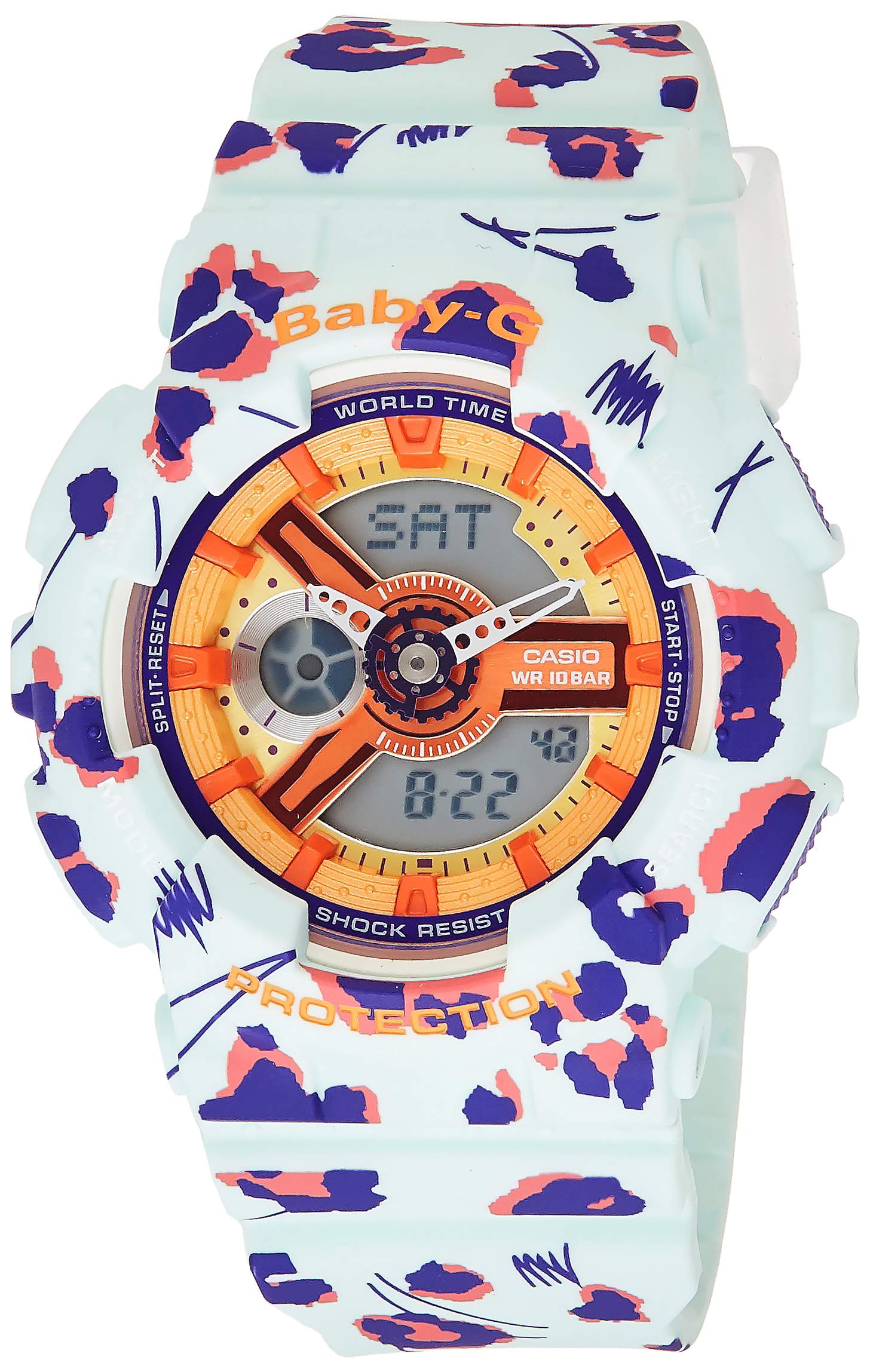 Casio женские аналоговые цифровые повседневные кварцевые часы Flower Leopard с доставкой за границу Baby-G - BA-110FL-3A
Casio женские аналоговые цифровые повседневные кварцевые часы Flower Leopard с доставкой за границу Baby-G - BA-110FL-3A