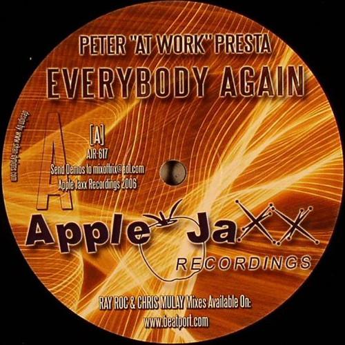 12inch Record PETER PRESTA - Everybody Again AJR617 Apple Jaxx Reco 2006 UK Dance & Electronica Used
12inch Record PETER PRESTA - Everybody Again AJR617 Apple Jaxx Reco 2006 UK Dance & Electronica Used