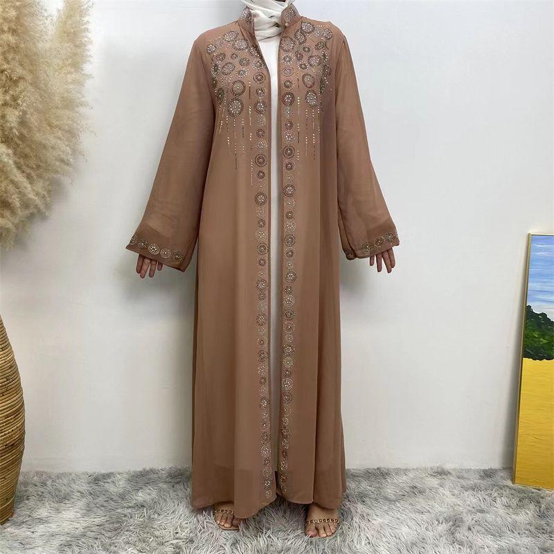 New Arrival Middle East Dubai Ethnic Style Chiffon Hot Drilling Cardigan Dress Cardigan Chiffon Dress Brown 2XL
New Arrival Middle East Dubai Ethnic Style Chiffon Hot Drilling Cardigan Dress Cardigan Chiffon Dress Brown 2XL