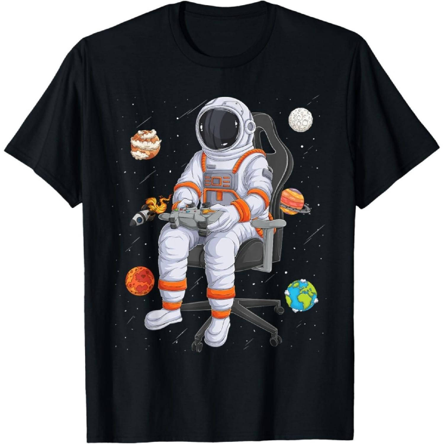 Astronaut Gamer Outer Space Men kids Gaming System Planets T-Shirt XXXXXL чорний
Astronaut Gamer Outer Space Men kids Gaming System Planets T-Shirt XXXXXL чорний
