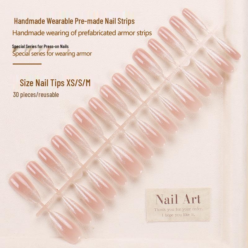 Cat Eye Wearable Nails: High-End Nude Pink Gradient Manicure Tips, TikTok Hot Style, New Year Spicy Girl Pure Desire Glue Style
Cat Eye Wearable Nails: High-End Nude Pink Gradient Manicure Tips, TikTok Hot Style, New Year Spicy Girl Pure Desire Glue Style