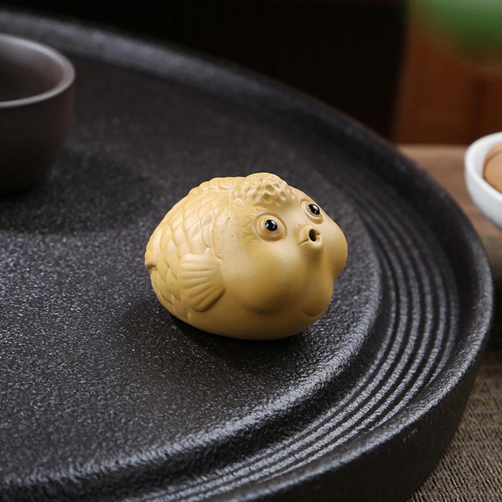 Purple Sand Creative Tea Pet Bubble Small Goldfish Fish Tank Landscaping Desktop Decoration Incense Ornaments Gift for Friends жовтий
Purple Sand Creative Tea Pet Bubble Small Goldfish Fish Tank Landscaping Desktop Decoration Incense Ornaments Gift for Friends жовтий