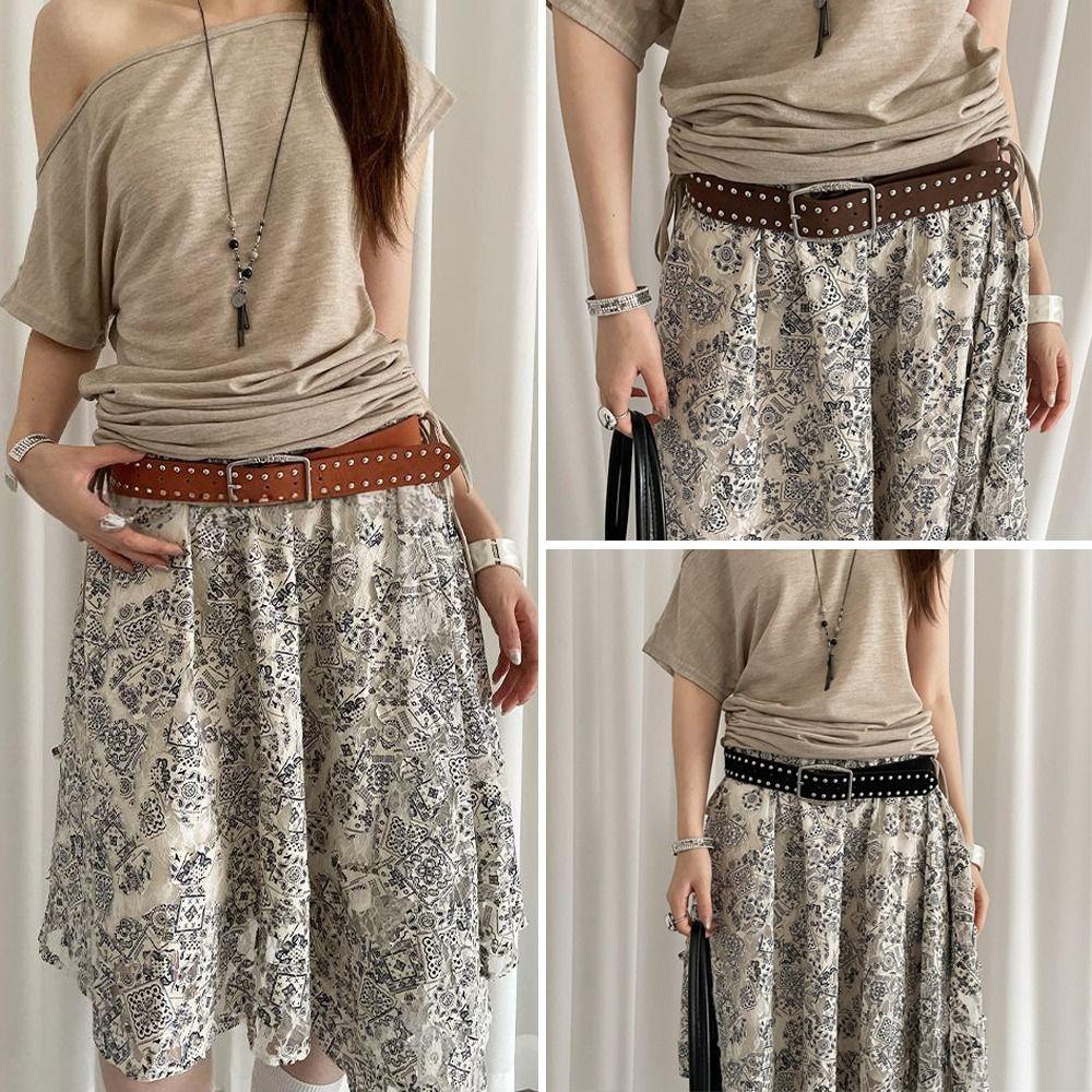 Luxury Design Suede Rivet Belt Retro Punk Waistband Business Waist Belt Paired with Skirts Jeans чорний
Luxury Design Suede Rivet Belt Retro Punk Waistband Business Waist Belt Paired with Skirts Jeans чорний