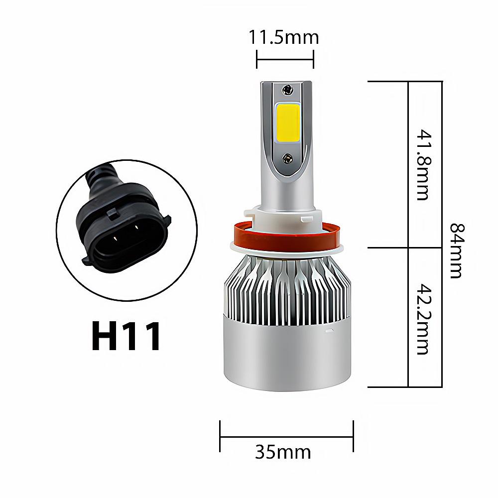 2Pcs Автомобільна світлодіодна фара C6 H1 H3 H4 H7 H11 HB3 9005 HB4 9006 COB 72W 7600lm Автомобільна передня протитуманна лампа Автомобільна фара Led 6500K 2PCS H11 білий
2Pcs Автомобільна світлодіодна фара C6 H1 H3 H4 H7 H11 HB3 9005 HB4 9006 COB 72W 7600lm Автомобільна передня протитуманна лампа Автомобільна фара Led 6500K 2PCS H11 білий