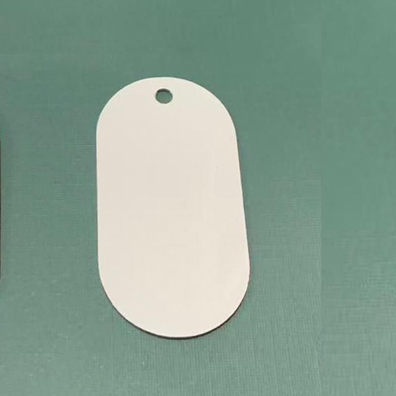 Double-Sided Heat Sublimation Blank Oval Dog or Military Tag Pendant
Double-Sided Heat Sublimation Blank Oval Dog or Military Tag Pendant