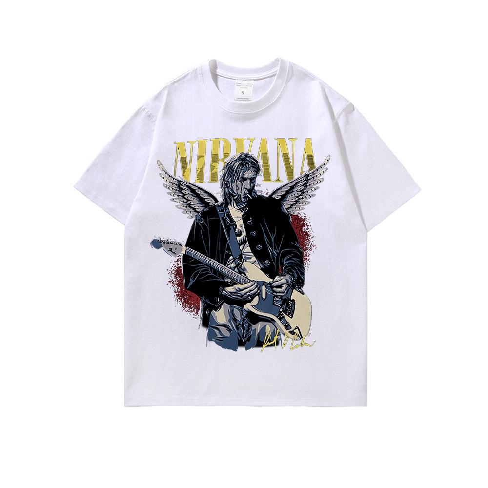 2024 Summer Retro White Ink Band Print Vintage Washed Short Sleeve T-shirt L
2024 Summer Retro White Ink Band Print Vintage Washed Short Sleeve T-shirt L