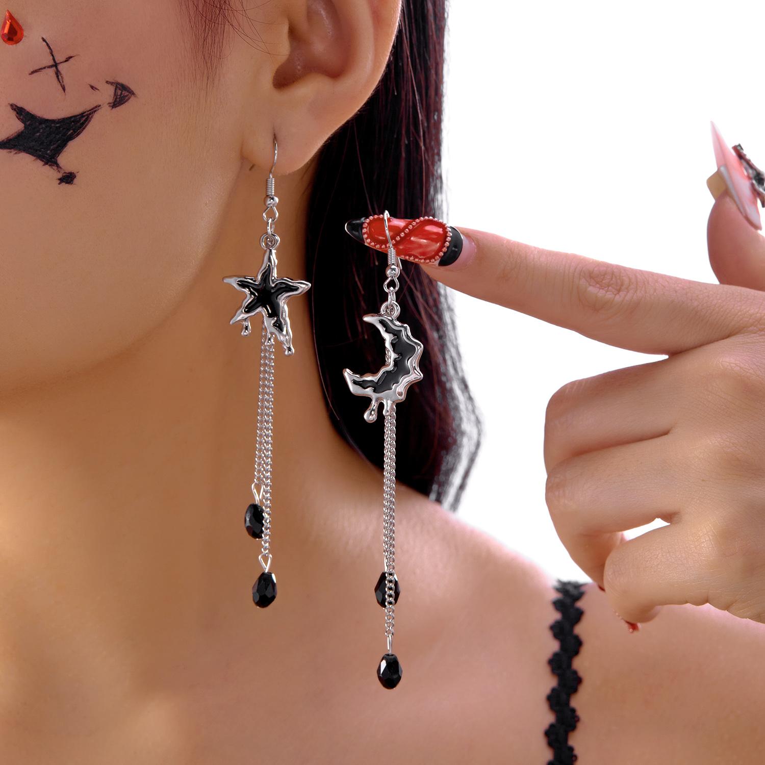 Classic Gothic Vampire Bat Earrings for Women Man Vintage Black Water Drops Crystal Bat Pendant Earrings Jewelry Accessories
Classic Gothic Vampire Bat Earrings for Women Man Vintage Black Water Drops Crystal Bat Pendant Earrings Jewelry Accessories