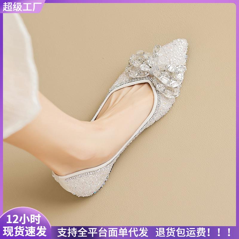 Rhinestone single shoes women s autumn shallow mouth bow gentle shoes large size women s shoes 35
Rhinestone single shoes women s autumn shallow mouth bow gentle shoes large size women s shoes 35