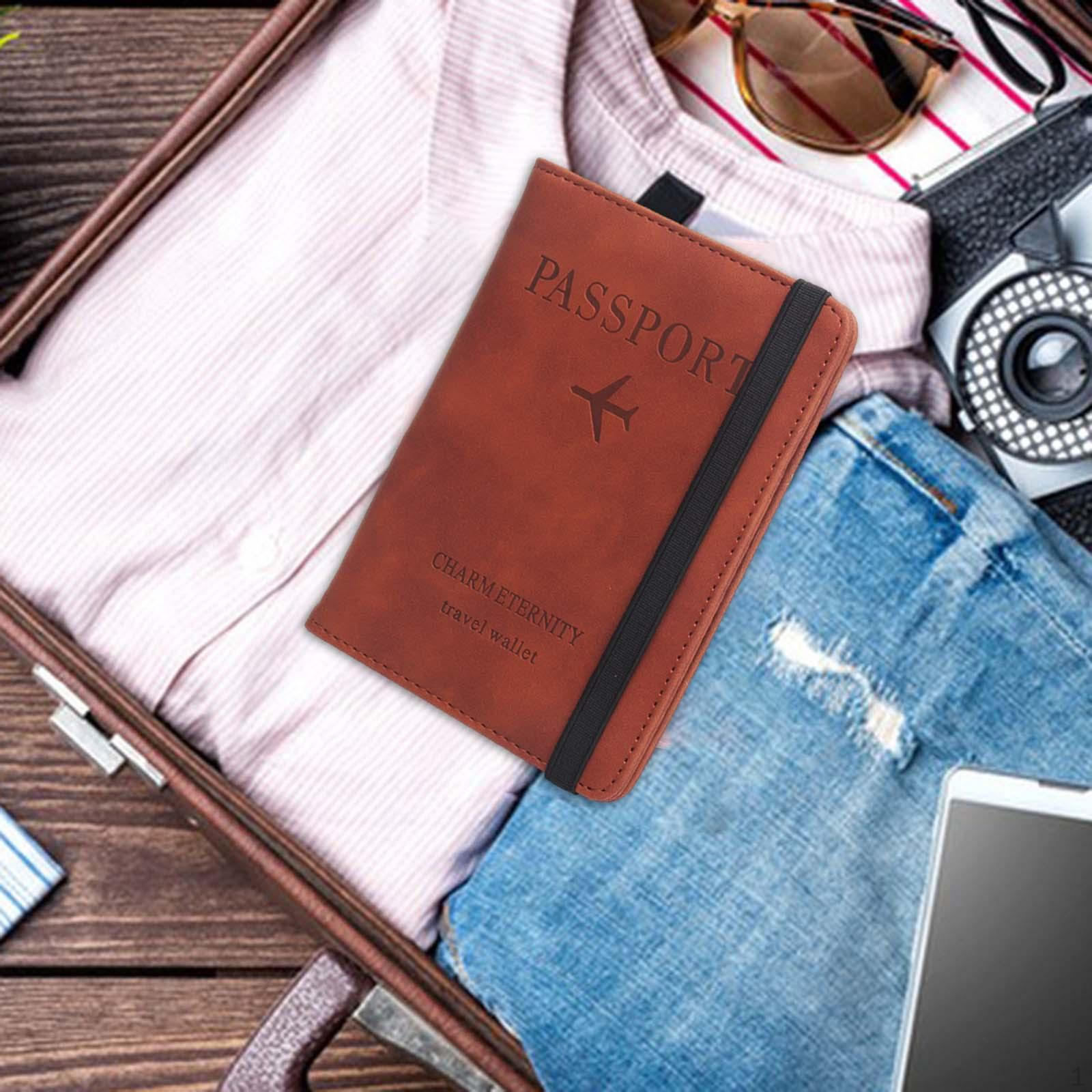 Обложка для паспорта, дорожный кошелек, органайзер для карт с блокировкой RFID и отделениями для кредитных карт Brown
Обложка для паспорта, дорожный кошелек, органайзер для карт с блокировкой RFID и отделениями для кредитных карт Brown