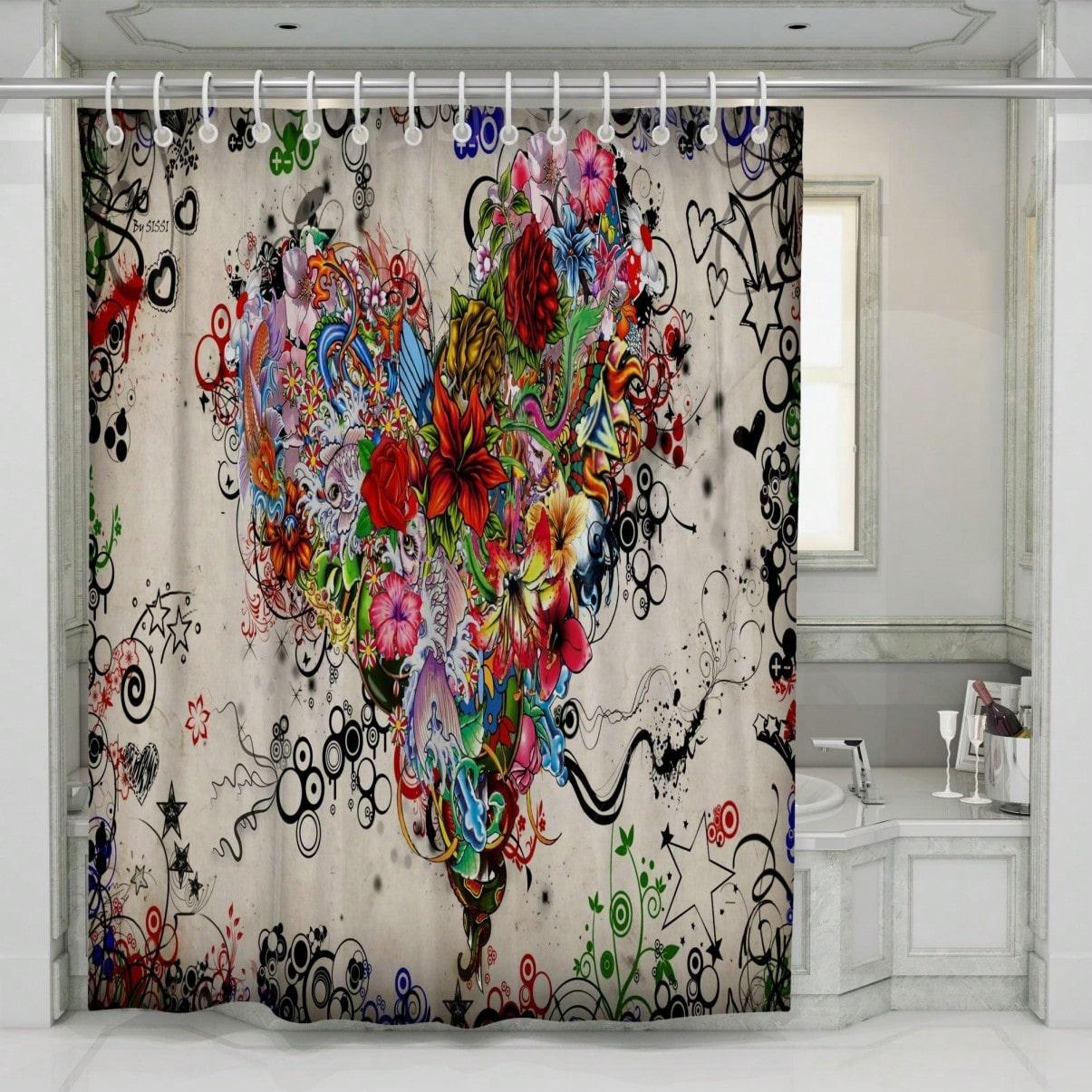 Colorful Heart Shower Curtain - Anti-Mold, Waterproof Bathroom Decor, Unique Gift, Stylish Design, Vibran W90XH180cm
Colorful Heart Shower Curtain - Anti-Mold, Waterproof Bathroom Decor, Unique Gift, Stylish Design, Vibran W90XH180cm
