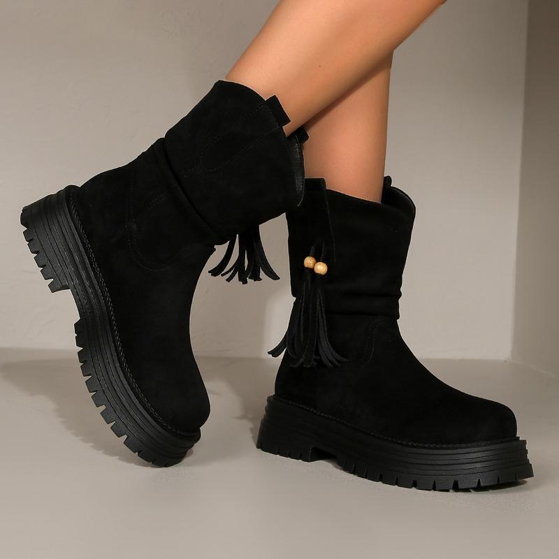 Hot Selling High-quality Fashion Women Ankle Boots Flats Platform Suede Heeled Trend 2025 Winter Casual Woman Short Boot 40 чёрный
Hot Selling High-quality Fashion Women Ankle Boots Flats Platform Suede Heeled Trend 2025 Winter Casual Woman Short Boot 40 чёрный