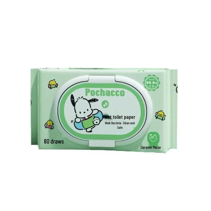 Биоразлагаемые влажные туалетные салфетки Sanrio с крышкой, 80 мягких гигиенических салфеток
Биоразлагаемые влажные туалетные салфетки Sanrio с крышкой, 80 мягких гигиенических салфеток