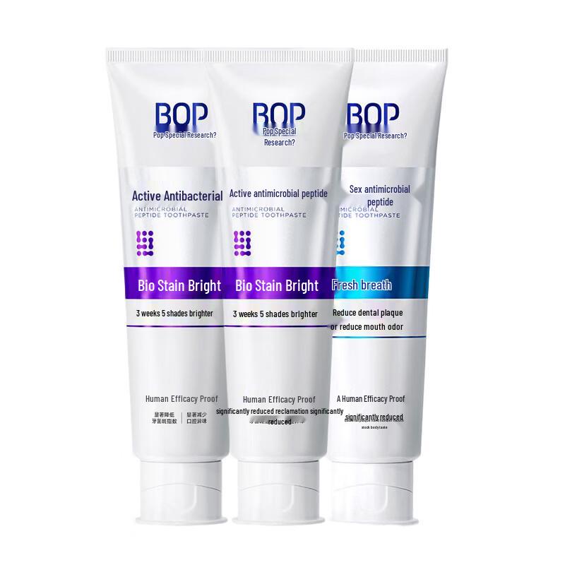 BOP Pop Professional Adult Toothpaste Set (Whitening & Fresh Breath)
BOP Pop Professional Adult Toothpaste Set (Whitening & Fresh Breath)