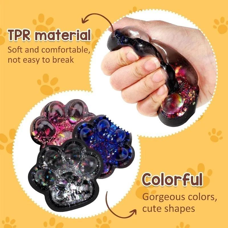 Cat Paws Squeeze Pack of 3 High Colour Value Squeeze Toy Dazzling Sparkling Tri-Colour Cat Claws Relaxing Toy Stress Relief червоний
Cat Paws Squeeze Pack of 3 High Colour Value Squeeze Toy Dazzling Sparkling Tri-Colour Cat Claws Relaxing Toy Stress Relief червоний