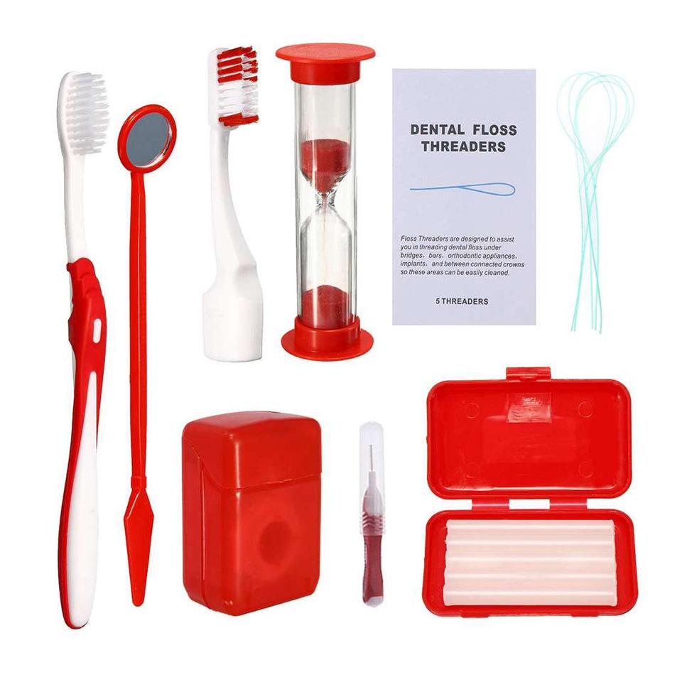 8pcs/set Dental Orthodontic Oral Care Kit Dental Floss Toothbrush Dental Mirror Travel Teeth Cleaning Whitening Travel Kit фіолетовий
8pcs/set Dental Orthodontic Oral Care Kit Dental Floss Toothbrush Dental Mirror Travel Teeth Cleaning Whitening Travel Kit фіолетовий