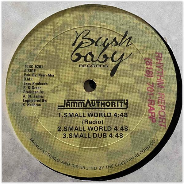 12-дюймовая пластинка JAMM AUTHORITY - Small World TCRC9201 Bush Baby Recor US Танцевальная и Электронная Б/У
12-дюймовая пластинка JAMM AUTHORITY - Small World TCRC9201 Bush Baby Recor US Танцевальная и Электронная Б/У