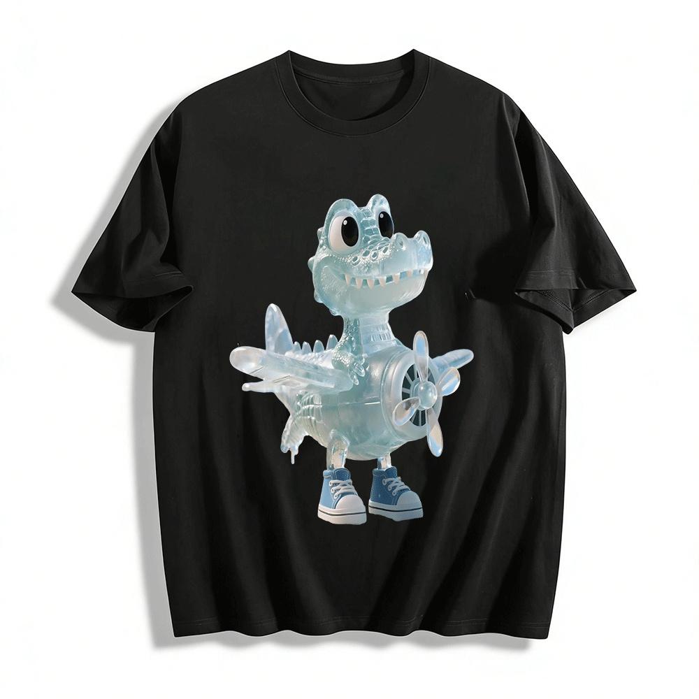 Cute Crocodile Plane Print Casual Top For Kids Teens Pure cotton T-shirt XXS
Cute Crocodile Plane Print Casual Top For Kids Teens Pure cotton T-shirt XXS