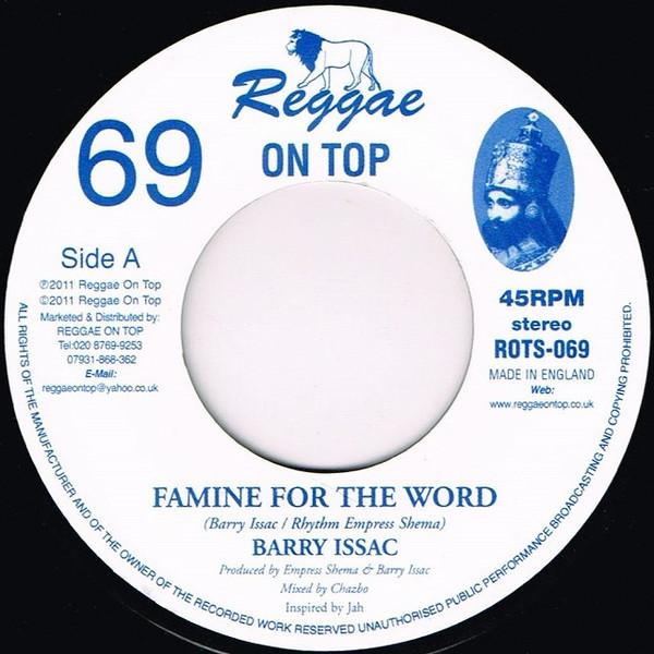 7inch Record BARRY ISSAC Famine For The World ROTS069 Reggae On Top 2011 UK Reggae Ska Dub Used
7inch Record BARRY ISSAC Famine For The World ROTS069 Reggae On Top 2011 UK Reggae Ska Dub Used